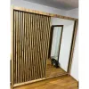 Dulap London cu oglindă, 2 uși glisante, PAL melaminat, 203x60x215 cm, negru picture - 5