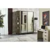 Dulap Venus, fungo - 160/224 cm, cu rafturi și bară pentru umerașe, PAL melaminat picture - 1