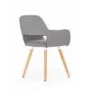 Scaun K283, design compact și șezut moale, material textil, 56x56x80 cm, gri picture - 5