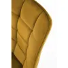 Scaun K332 cu tapițerie textilă, structură metalică, 46x61x84 cm, galben picture - 4