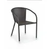 Scaun Midas, design clasic, piele ecologică, 57x57x78 cm, maro închis picture - 1