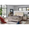 Pat + Saltea Gratis Petek, crem - 160x200 cm, catifea premium picture - 4