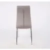 Scaun Lora, design modern, tapițerie catifea premium, picioare aluminiu, 58x42x103 cm, Gri picture - 2