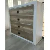 Set Dormitor Koen II, mobilier modular complet, pat 160x200 cm, dulap 4 uși, comodă și noptiere, MDF + PAL, Pin Arizona/Stejar Nava picture - 11