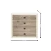 Set Dormitor Koen II, mobilier modular complet, pat 160x200 cm, dulap 4 uși, comodă și noptiere, MDF + PAL, Pin Arizona/Stejar Nava picture - 6