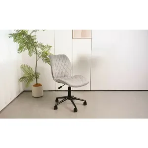 Scaun birou Shine, tapițerie premium cu funcție reglabilă, 65x65x90 cm, gri