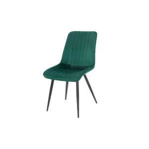 Scaun tapițat Amaral, confort sporit și design elegant, tapițerie catifelată, 47x42x88 cm, bej