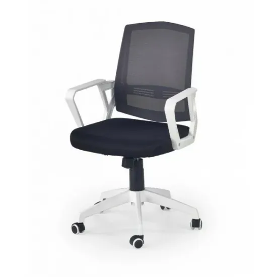 Scaun de birou Ascot negru/alb/gri cu mecanism TILT și șezut ergonomic picture - 2