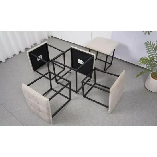 Set Tabureti Cube 47x47x47cm Verde picture - 3
