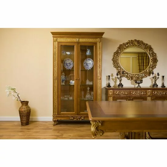 Ramă cu Oglindă Vicky, rotundă, masiv fag + MDF, Ø100 cm, finisaj la alegere picture - 3