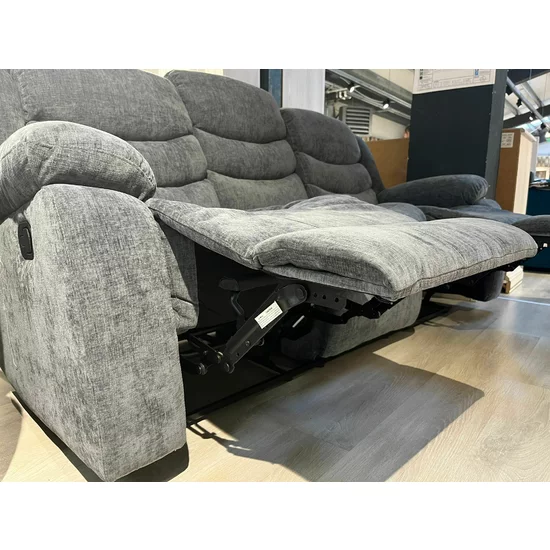 Canapea recliner Relax 3 locuri, tapițată catifea, suport picioare, 205x88x105 cm, design ergonomic picture - 9