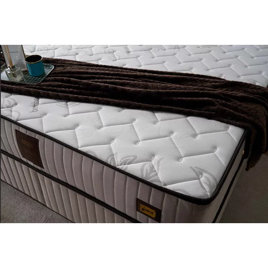 Saltea Bari, tehnologie Pocket Spring, strat bambus antibacterian, suport ortopedic, 160x200 cm, Bej picture - 3