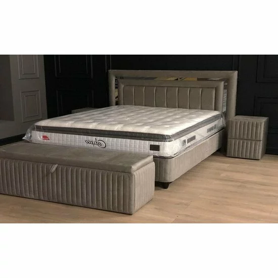 Saltea Calipso, ortopedică cu spumă dublă și strat 3D aerisire, 160x200 cm, bej picture - 2