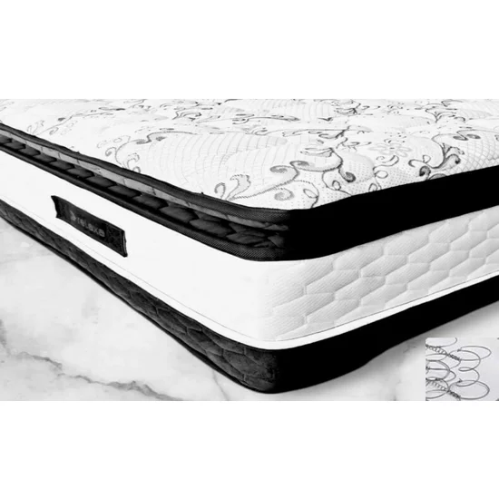 Saltea Lotus Super Ortopedică cu Topper, arcuri bonell, spumă HR 5 cm, topper spumă + matlasaj premium, tricot antialergic, fermitate medie, 160x200 cm picture - 2