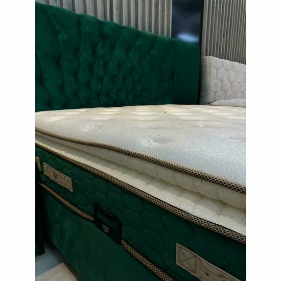 Saltea Opera cu arcuri Pocket și husă matlasată, 180x200 cm, verde picture - 6