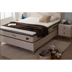 Saltea Peter, spumă densitate mare, strat memory confortabil, susținere ortopedică, 160x200 cm, Crem