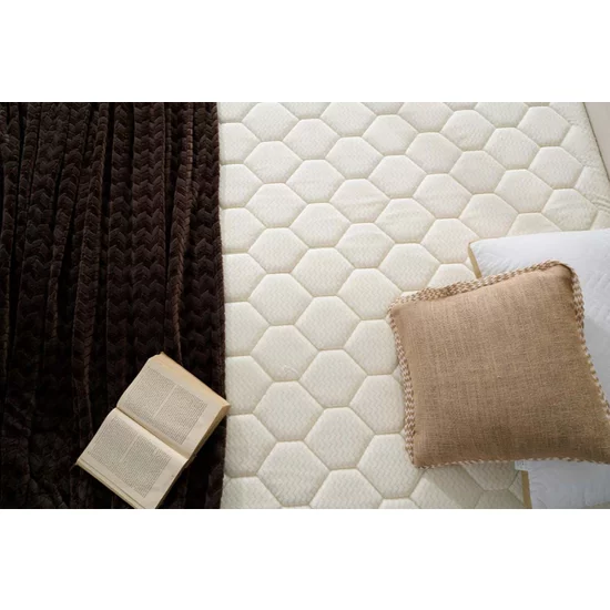 Saltea Peter, spumă densitate mare, strat memory confortabil, susținere ortopedică, 160x200 cm, Crem picture - 2