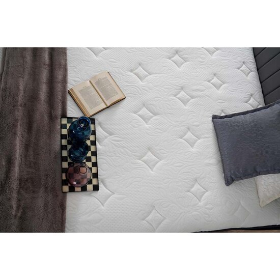 Saltea Terry, confort ortopedic, strat superior de spumă, susținere pentru coloană, 160x200 cm, Alb picture - 2