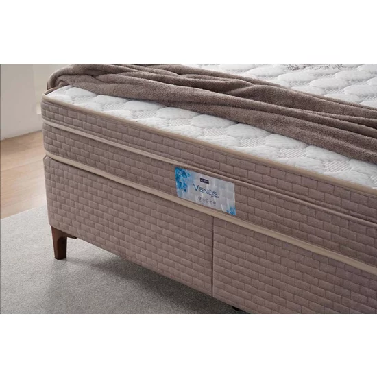 Saltea Vance, arcuri împachetate individual, confort ortopedic, husa detasabila, 160x200 cm, Alb picture - 3