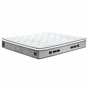 Saltea Hadise 140x200 cm gri, memory foam, arcuri individuale, material 3D