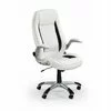 Scaun Saturn, mecanism TILT, piele ecologică perforată, 65x70x122-132 cm, alb picture - 1