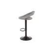 Scaun bar H102, reglabil pe înălțime, design ergonomic, tapițerie eco-piele, 78-100/53/48/62-84 cm, Negru picture - 2