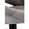 Scaun bar H102, reglabil pe înălțime, design ergonomic, tapițerie eco-piele, 78-100/53/48/62-84 cm, Negru picture - 3
