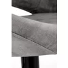 Scaun bar H102, reglabil pe înălțime, design ergonomic, tapițerie eco-piele, 78-100/53/48/62-84 cm, Negru picture - 3