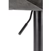 Scaun bar H102, reglabil pe înălțime, design ergonomic, tapițerie eco-piele, 78-100/53/48/62-84 cm, Negru picture - 5