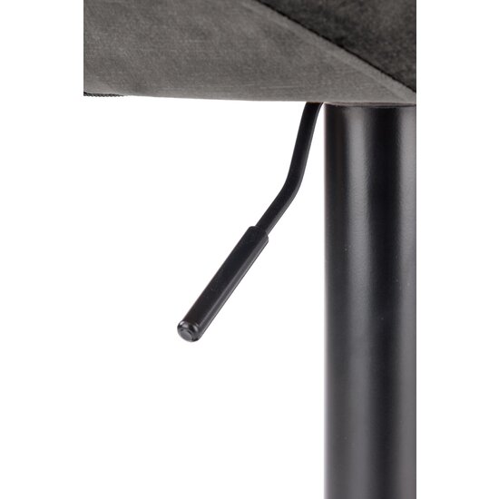 Scaun bar H102, reglabil pe înălțime, design ergonomic, tapițerie eco-piele, 78-100/53/48/62-84 cm, Negru picture - 5