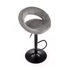 Scaun bar H102, reglabil pe înălțime, design ergonomic, tapițerie eco-piele, 78-100/53/48/62-84 cm, Negru picture - 6
