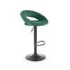 Scaun bar H102, reglabil pe înălțime, design ergonomic, tapițerie eco-piele, 78-100/53/48/62-84 cm, Negru picture - 7