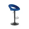 Scaun bar H102, reglabil pe înălțime, design ergonomic, tapițerie eco-piele, 78-100/53/48/62-84 cm, Negru picture - 9