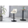 Scaun bar Lary, reglabil pe înălțime, design ergonomic, tapițerie eco-piele, 45x49x84-103 cm, Bej picture - 1