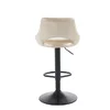 Scaun bar Lary, reglabil pe înălțime, design ergonomic, tapițerie eco-piele, 45x49x84-103 cm, Bej picture - 4