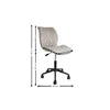 Scaun birou Shine, tapițerie premium cu funcție reglabilă, 65x65x90 cm, gri picture - 2