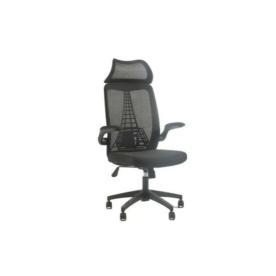 Scaun birou Xavier, ergonomic cu spătar reglabil și mânere, 66x66x121 cm, negru picture - 4