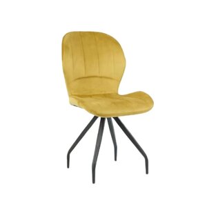 Scaun Criss 58x50x88 cm  Catifea Galbena