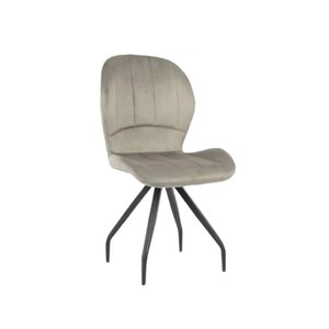 Scaun Criss 58x50x88 cm Catifea  Gri