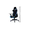 Scaun gaming Orlando, cu suport lombar, reglaj pe înălțime și mânere, albastru-negru picture - 2