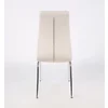 Scaun Lora, design modern, tapițerie catifea premium, picioare aluminiu, 58x42x103 cm, Bej picture - 3