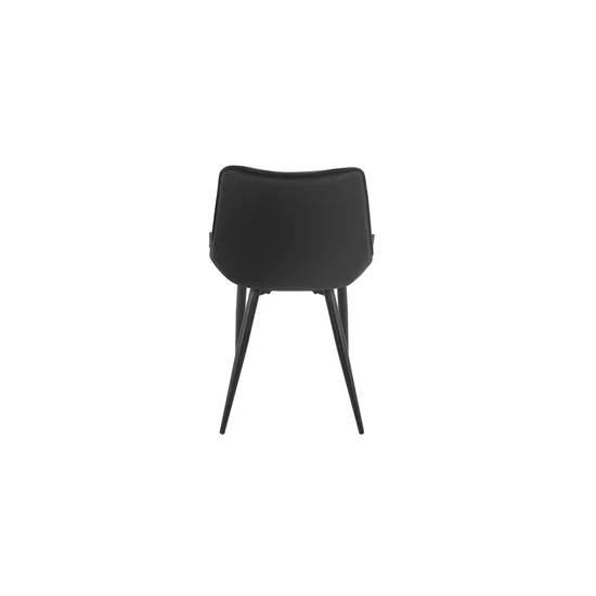 Scaun Matty, modern și ergonomic cu tapițerie din catifea și picioare metalice, 50x40x84 cm, culori disponibile gri, verde, negru, bej picture - 11