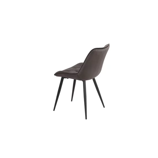 Scaun Matty, modern și ergonomic cu tapițerie din catifea și picioare metalice, 50x40x84 cm, culori disponibile gri, verde, negru, bej picture - 15