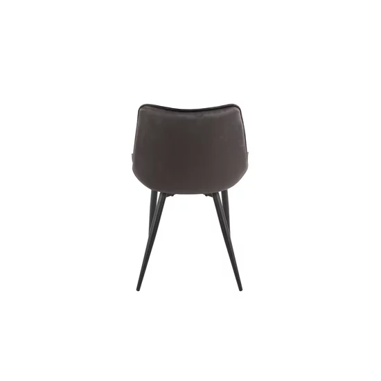 Scaun Matty, modern și ergonomic cu tapițerie din catifea și picioare metalice, 50x40x84 cm, culori disponibile gri, verde, negru, bej picture - 16