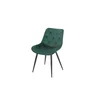 Scaun Matty, modern și ergonomic cu tapițerie din catifea și picioare metalice, 50x40x84 cm, culori disponibile gri, verde, negru, bej picture - 5