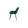 Scaun Matty, modern și ergonomic cu tapițerie din catifea și picioare metalice, 50x40x84 cm, culori disponibile gri, verde, negru, bej picture - 6