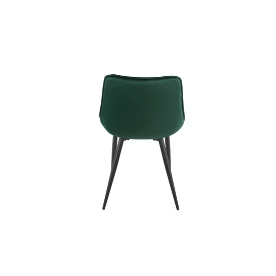 Scaun Matty, modern și ergonomic cu tapițerie din catifea și picioare metalice, 50x40x84 cm, culori disponibile gri, verde, negru, bej picture - 7