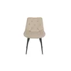 Scaun Matty, modern și ergonomic cu tapițerie din catifea și picioare metalice, 50x40x84 cm, culori disponibile gri, verde, negru, bej picture - 2