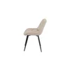 Scaun Matty, modern și ergonomic cu tapițerie din catifea și picioare metalice, 50x40x84 cm, culori disponibile gri, verde, negru, bej picture - 3