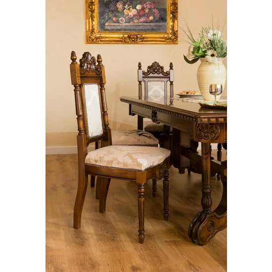 Scaun Sonia 46x48x100 cm din lemn masiv de fag cu șezut tapițat picture - 4